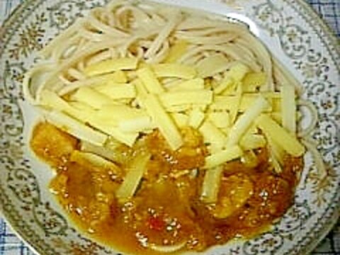 ご飯に飽きたら☆チーズカレーうどん☆